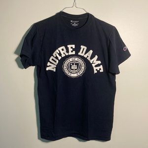 Champion, Notre Dame, University seal T-shirt. Size medium.